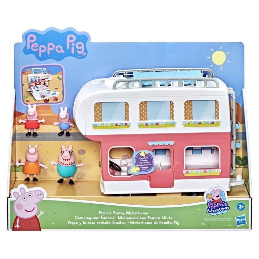 BRAND NEW girl youth peppa pig family motorhome camping car set
